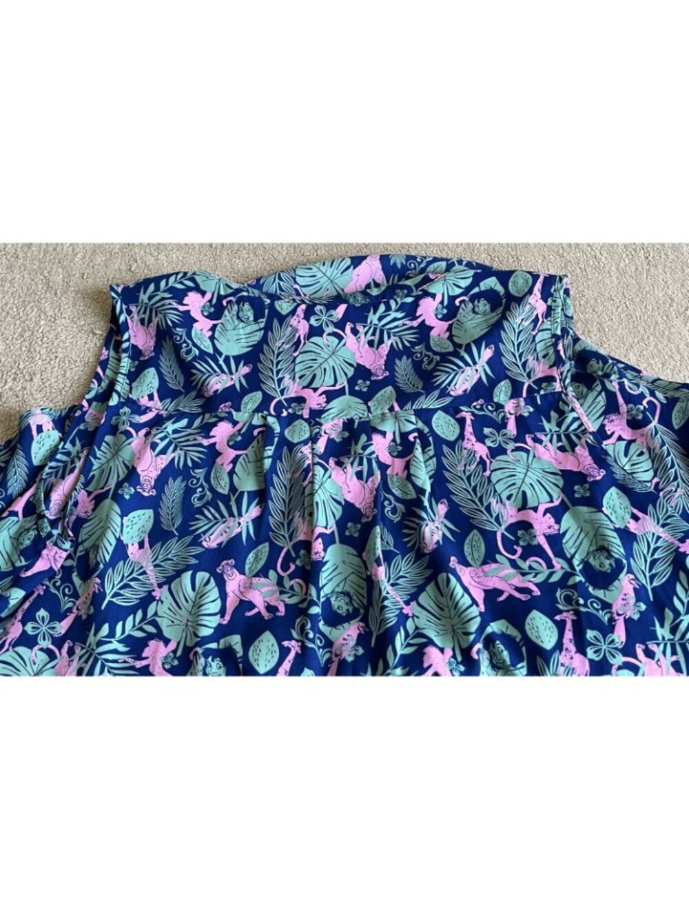 Disney Jungle Book Torrid Size 2 Hi Lo Button Front Georgette Blouse Top - Picture 8 of 16